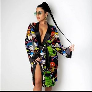 Rugrats women's silky robe